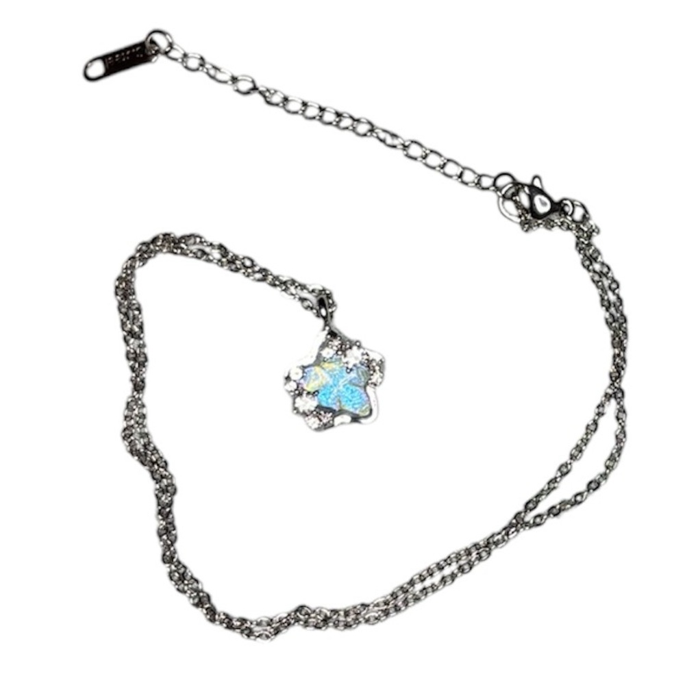 Glitter Star Pendant Necklace NWOT